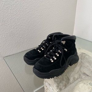 Jefferey Campbell Boots Black Silver